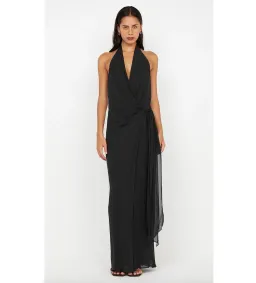 Bec Bridge Soneva Wrap Dress Black Size 8  for rent on The Volte - image 1