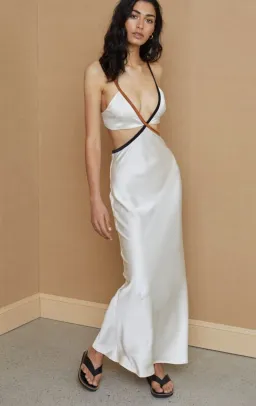 Bec And Bridge Toi Et Moi Cutout Midi  Dress Cream Size 6 for rent on The Volte - image 4