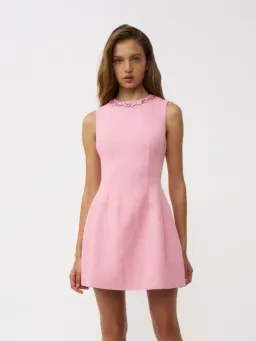 By Johnny Santina Shift Mini Dress Pink Size AU 16 for rent on The Volte - image 1