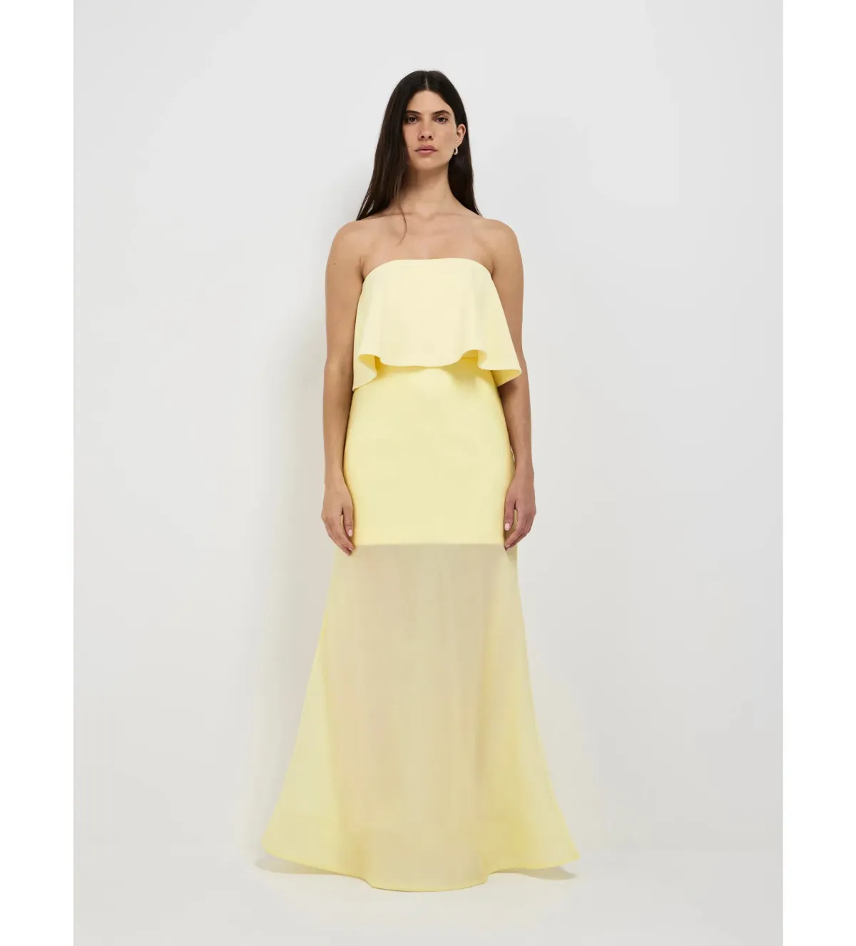 Sheike Gemini Maxi Dress Yellow Size AU 10 for rent on The Volte - main image