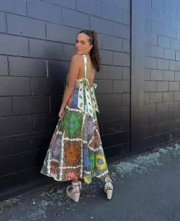 Alemais Trippy Troppo Halter Midi Multi Dress Size 8 for rent on The Volte - image 2