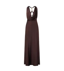 Manning Cartell Charmed Cowl Slip Dress In Dark Chocolate Size AU 8 for rent on The Volte - image 7