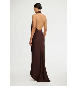 Significant Other Adriana Halter Gown Chocolate Size 6 for rent on The Volte - image 4
