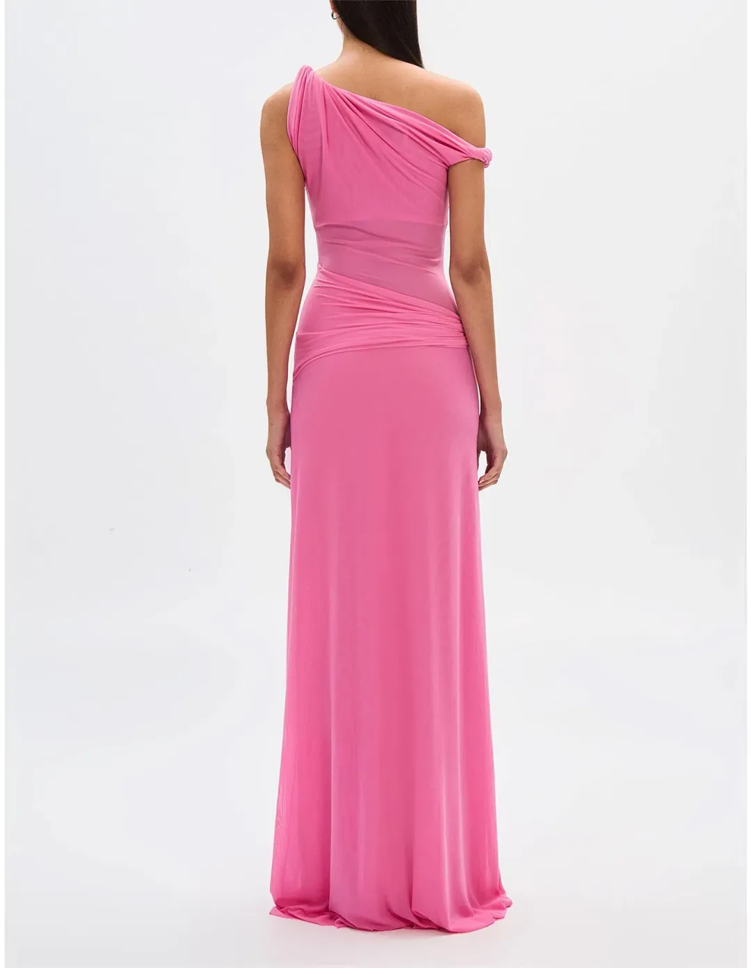 Misha Sisal Mesh Maxi Dress Orchid Pink Size 8  for rent on The Volte - main image