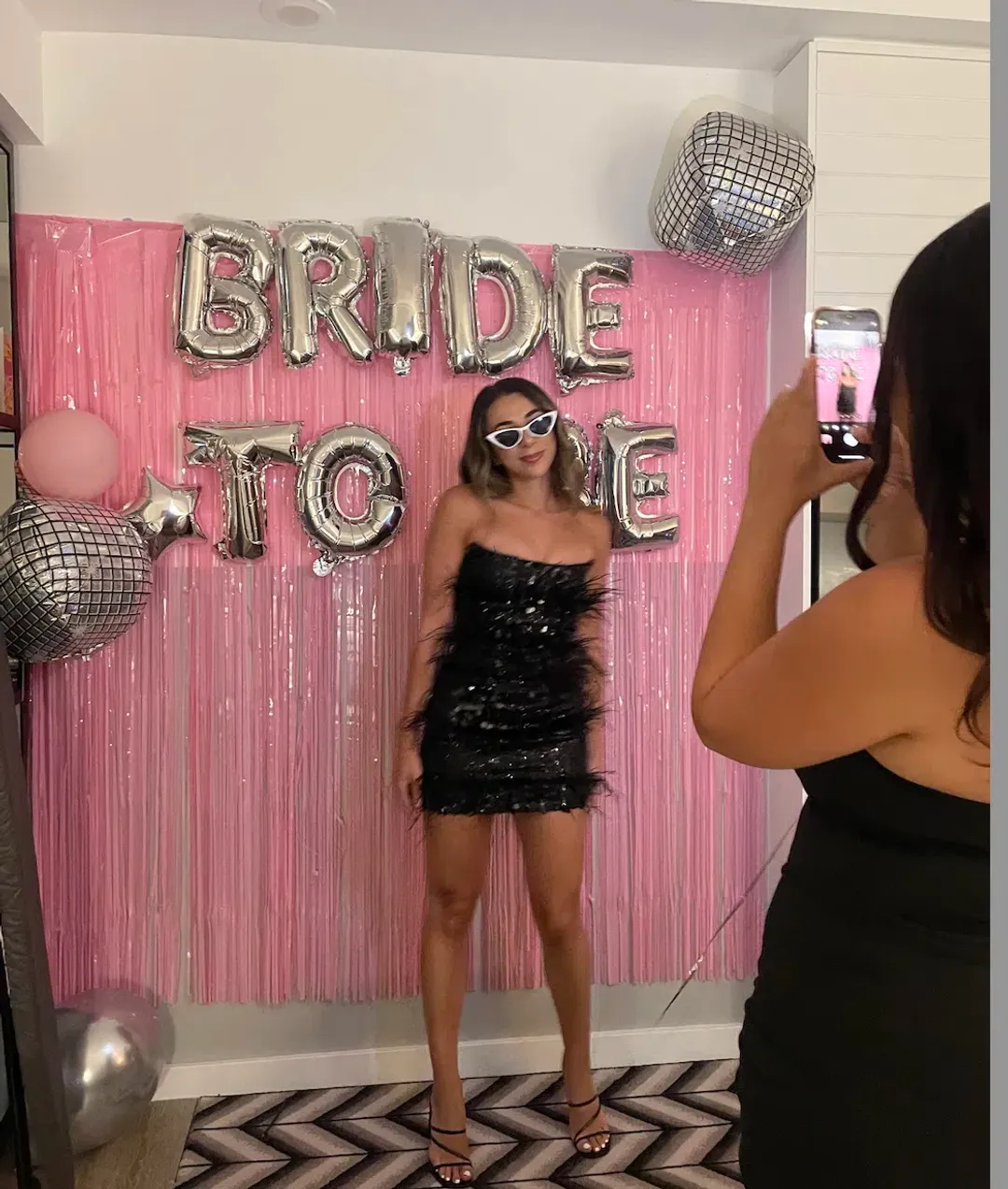 Eliya The Label Tiffany Mini Dress in Black Size AU 6 for rent on The Volte - main image