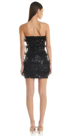 Eliya The Label Tiffany Mini Dress in Black Size AU 6 for rent on The Volte - image 3