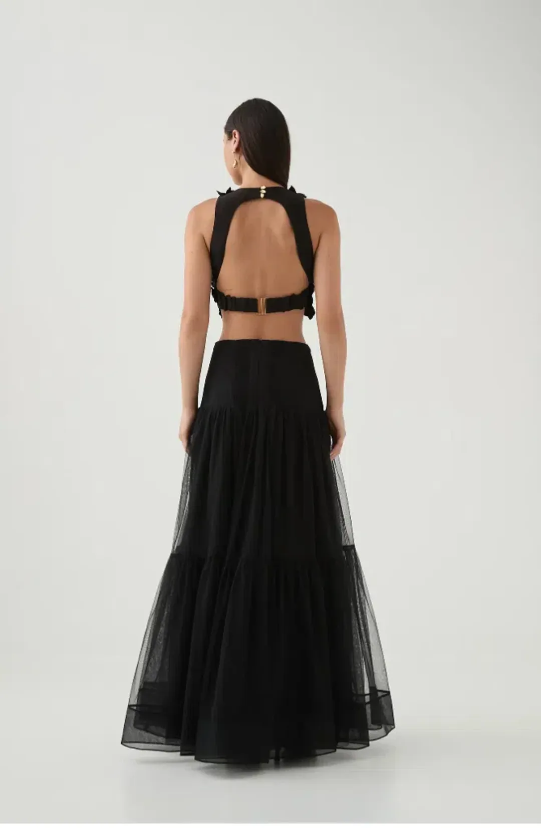 Aje Gia Maxi Skirt Black Size AU 6 for rent on The Volte - main image