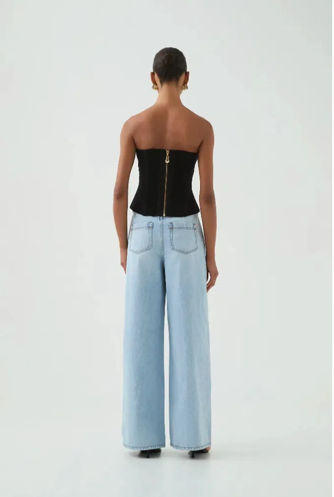 Aje Otta Bustier Black Size 6  for rent on The Volte - main image