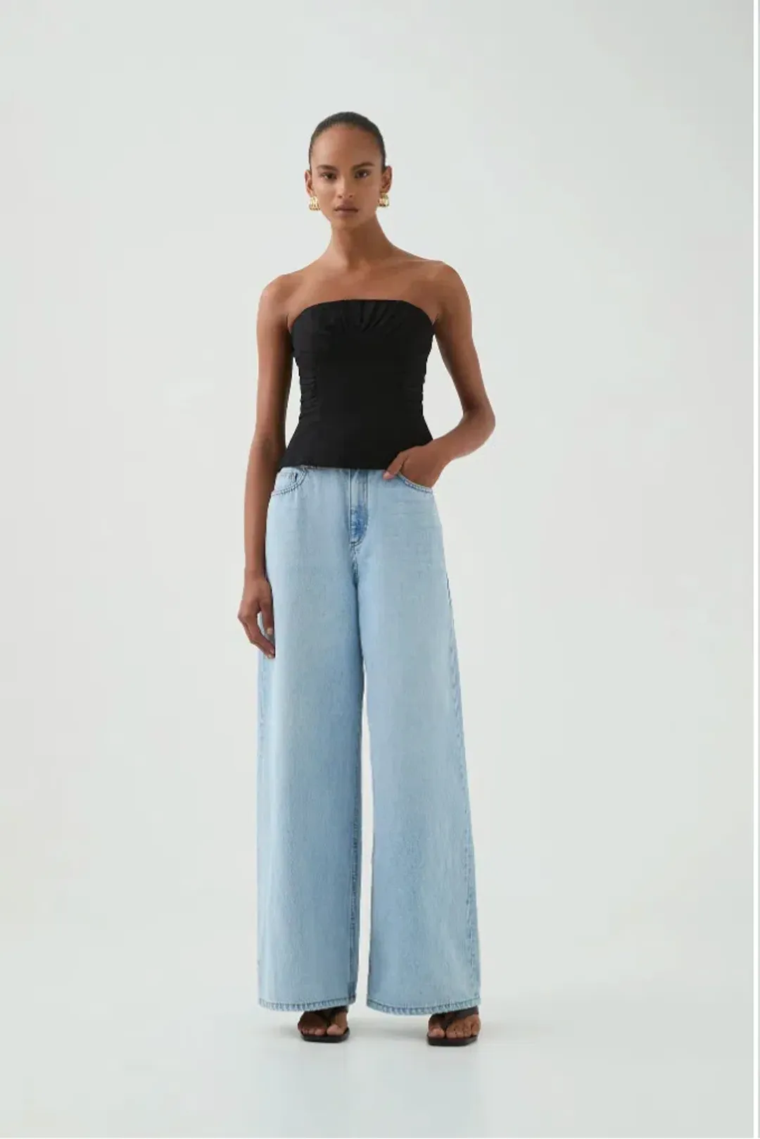 Aje Otta Bustier Black Size 6  for rent on The Volte - main image