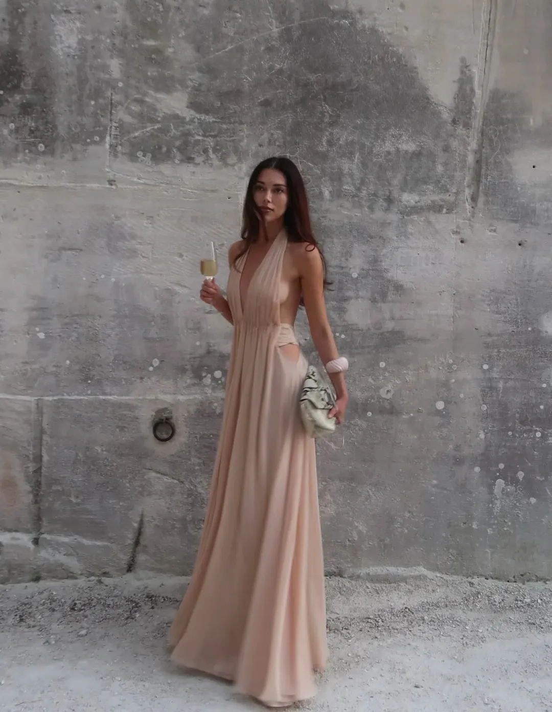 Arcina Ori Florence Maxi Dress Stone Size XS / AU 6 for rent on The Volte - main image