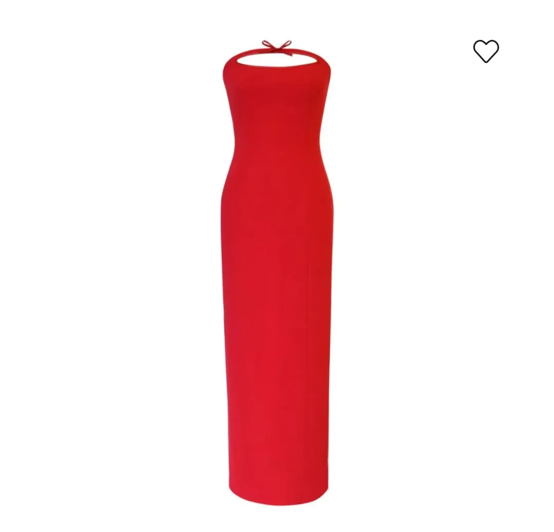Rayane Bacha Margot Maxi Dress Red Size 8 for rent on The Volte - main image