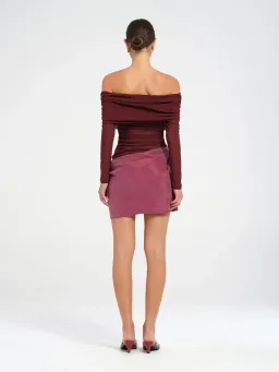 Benni Luca Mini Dress in Plum Size 8 / AU 8 for rent on The Volte - image 3