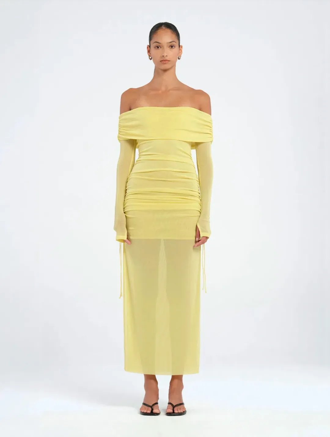 Benni Blaire Midi Dress Lemon Size 8 / AU 8 for rent on The Volte - main image