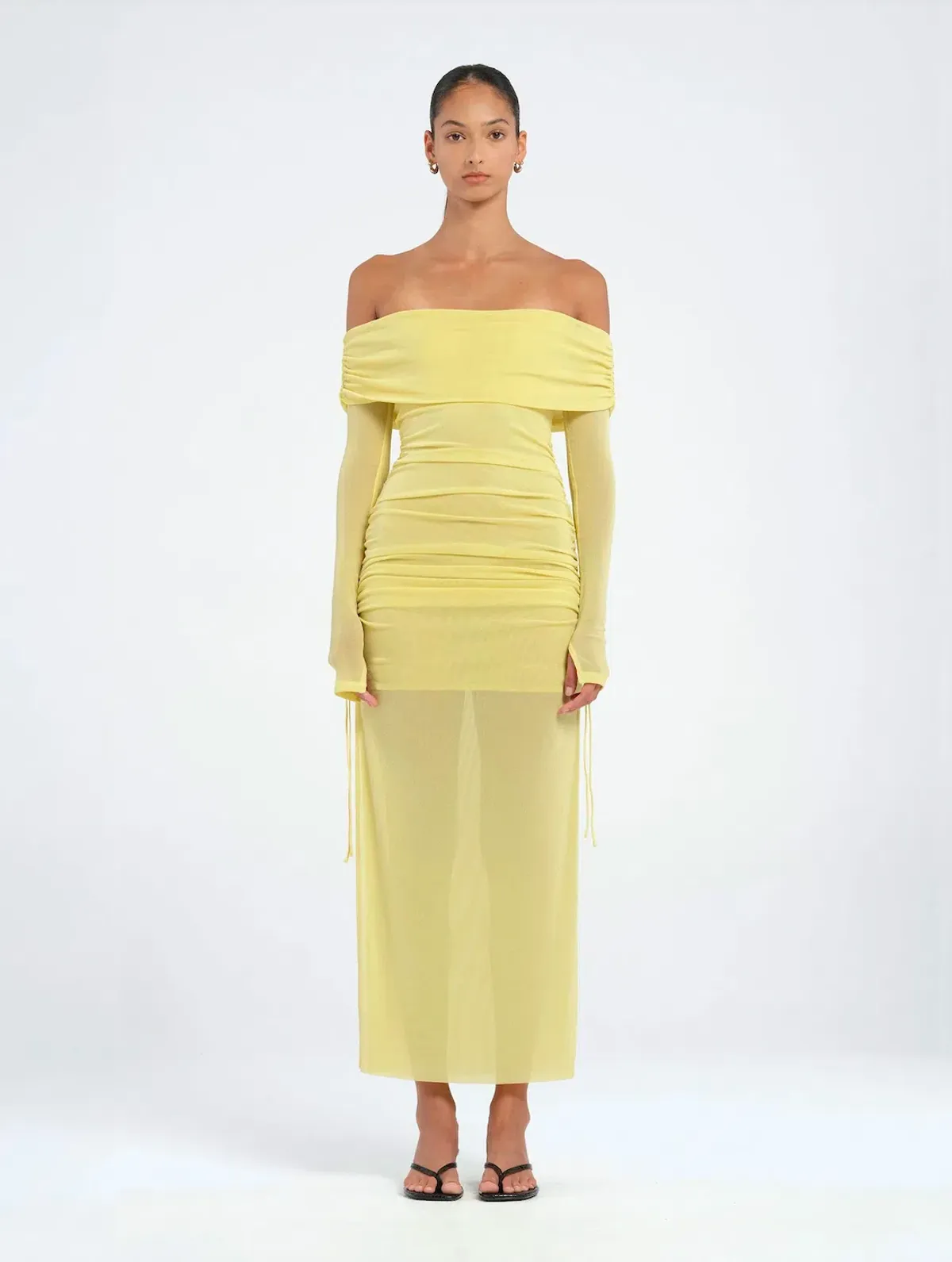 Benni Blaire Midi Dress Lemon Size 8 / AU 8 for rent on The Volte - main image