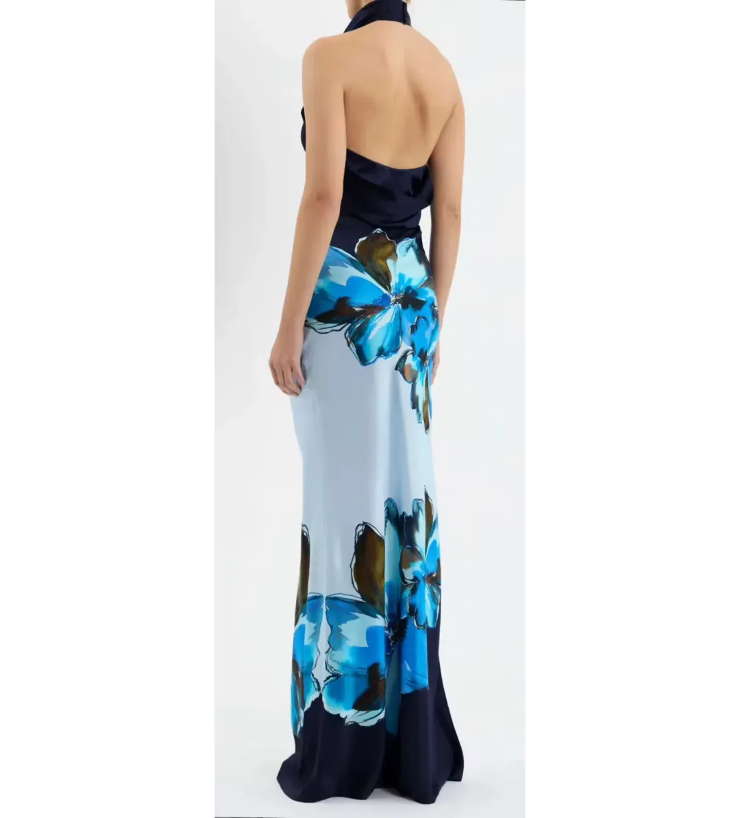Rebecca Vallance Cyran Maxi Dress Navy Floral Size 8 for rent on The Volte - main image