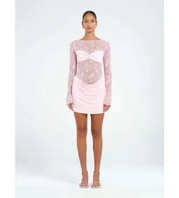 Benni Oskar Mini Dress in Baby Pink Size 6 for rent on The Volte - image 1