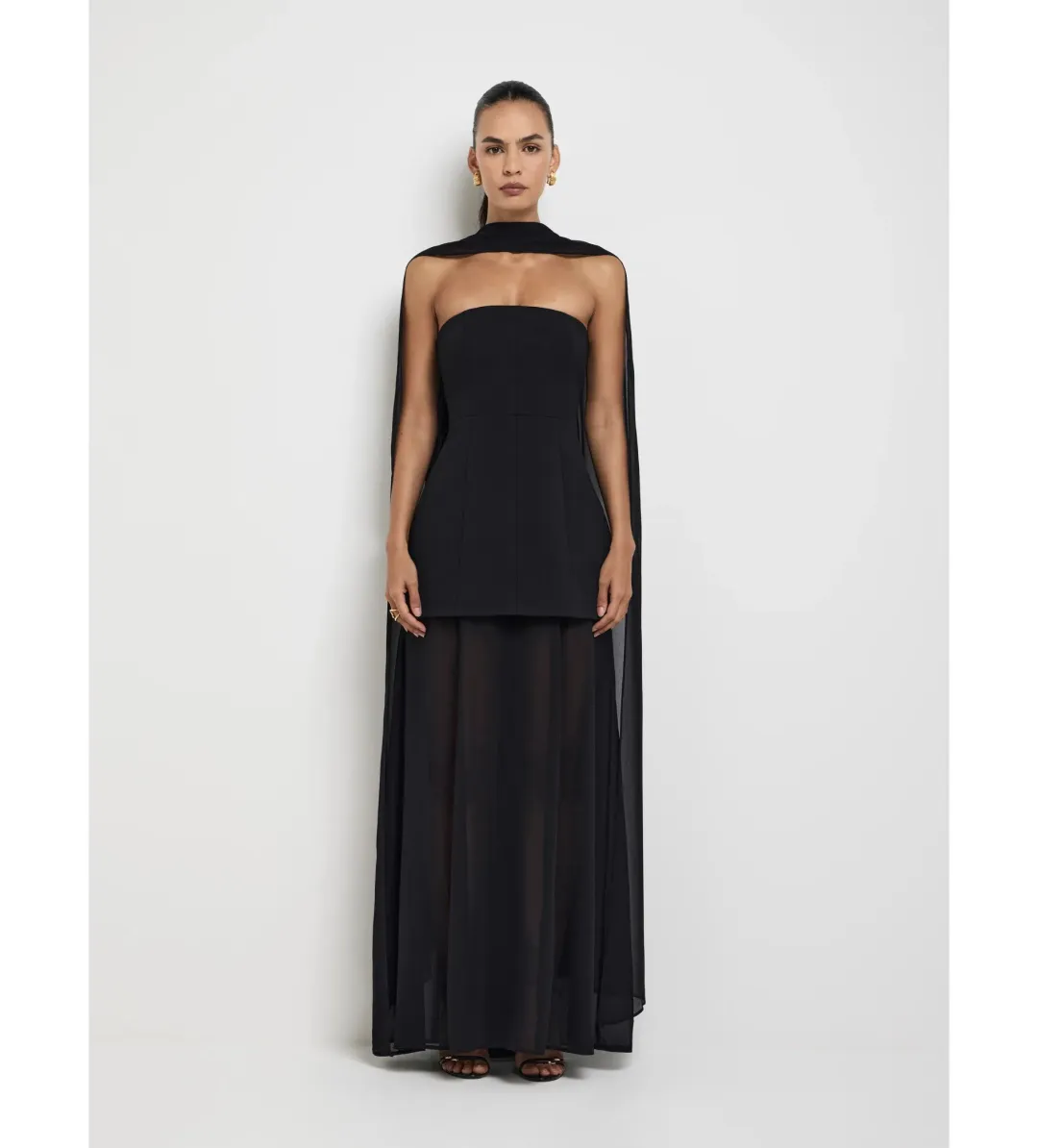 Sheike Marissa Maxi Dress Black Size AU 8 for rent on The Volte - main image