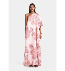 Hansen and Gretel Carmen Maxi Dress Orchid Bloom Size AU 10 for rent on The Volte - image 2