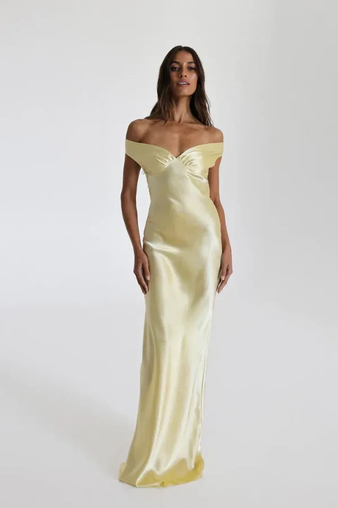 Natalie Rolt  Bridget Gown Lemon Size 6 for rent on The Volte - main image