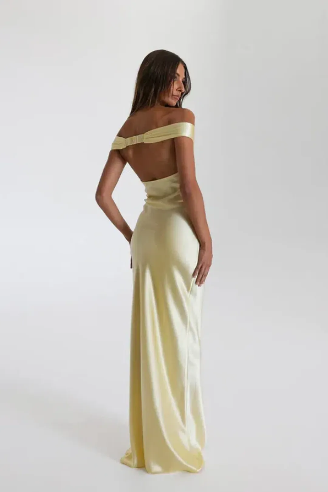 Natalie Rolt  Bridget Gown Lemon Size 6 for rent on The Volte - main image