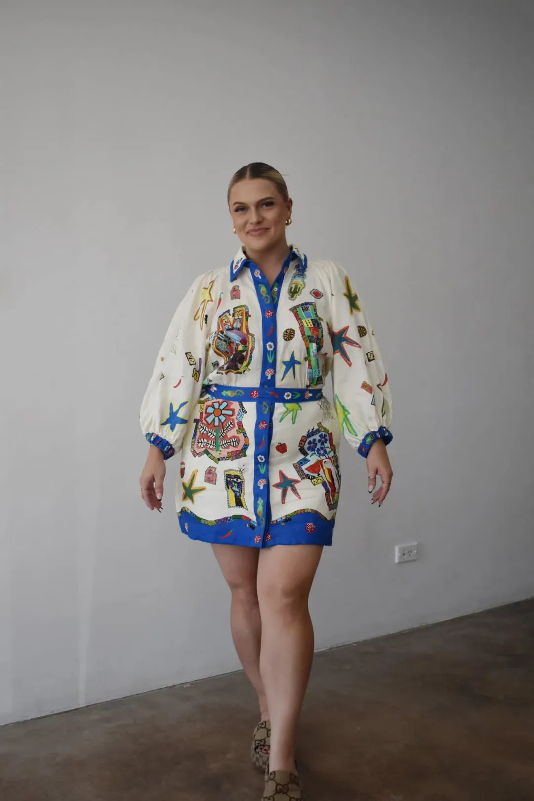 Alemais Players Mini Dress In Multicolor Size AU 16 for rent on The Volte - main image