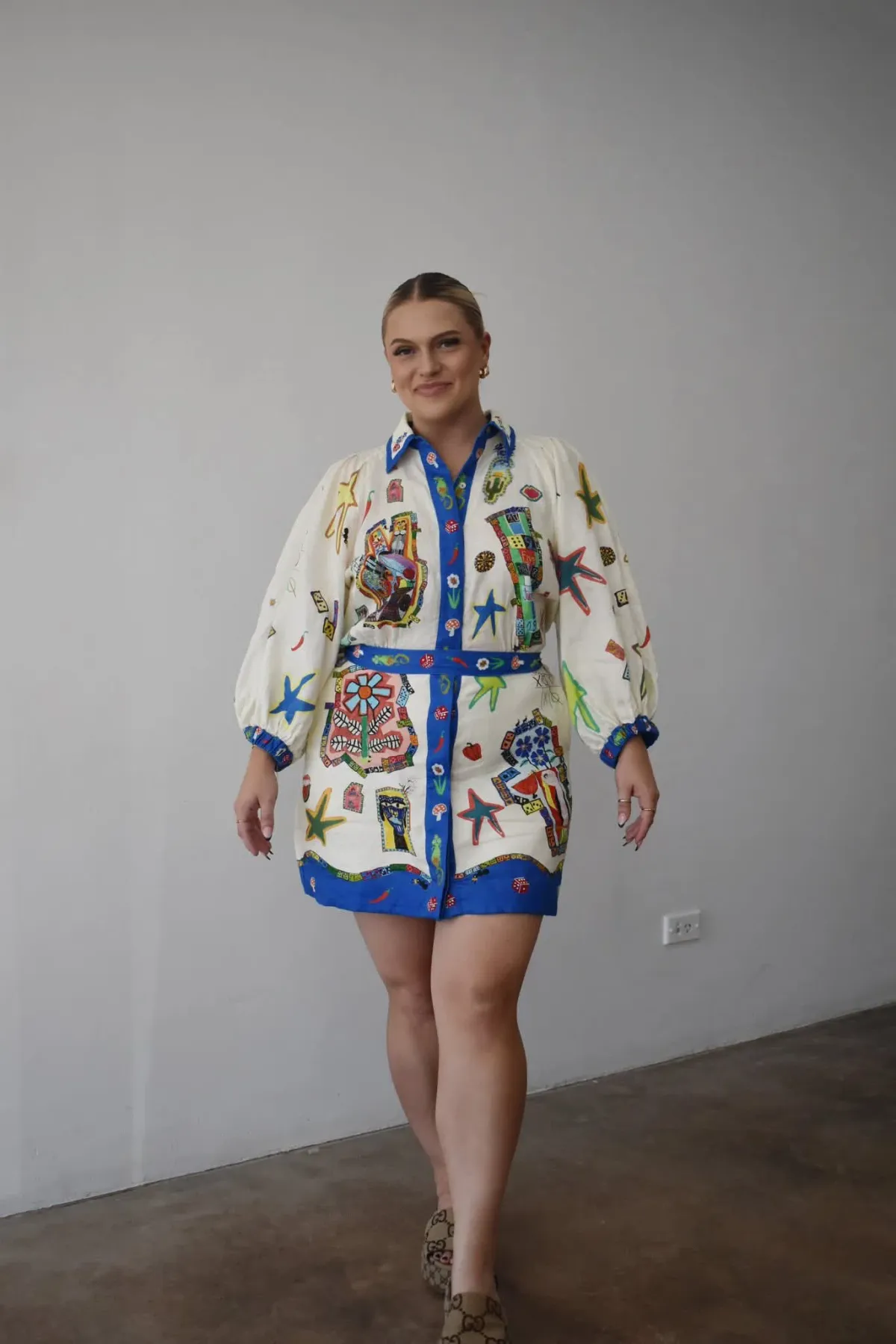 Alemais Players Mini Dress In Multicolor Size AU 16 for rent on The Volte - main image