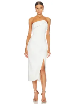 Elliatt Agatha Midi Dress in Ivory White Size 12 for rent on The Volte - image 1