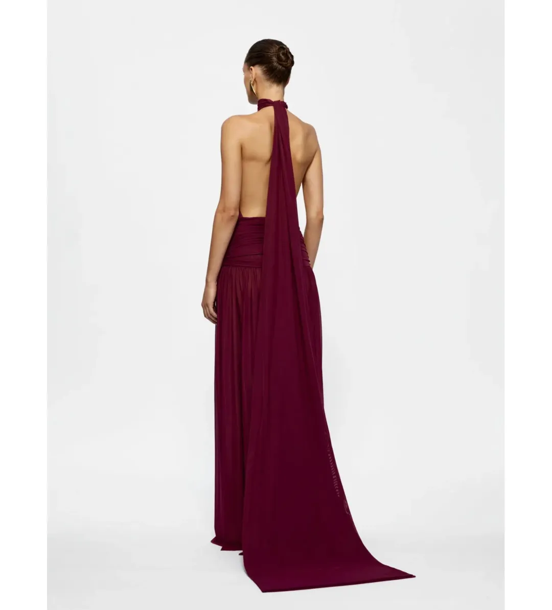 Effie Kats Verity Gown Burgundy Size S AU 8 for rent on The Volte - main image