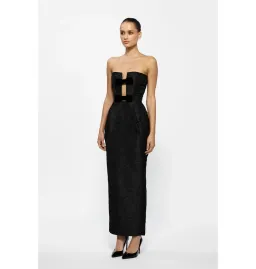 Effie Kats Kiera Midi Dress Black Size 10 for rent on The Volte - image 2
