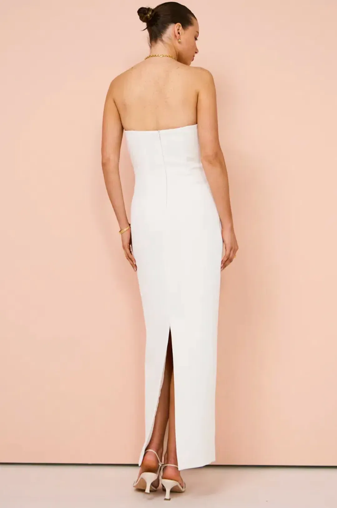 Manning Cartell Fast Forward Strapless Dress in White Size AU 8 for rent on The Volte - main image