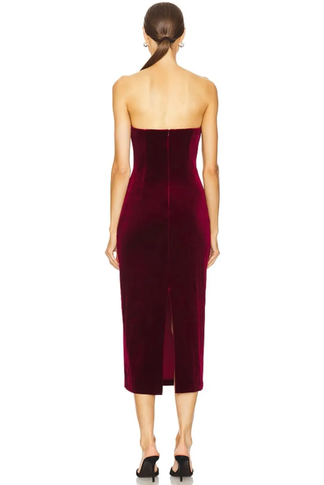 ASTR the Label Arista Midi Dress Wine Size 6/XS for rent on The Volte - main image