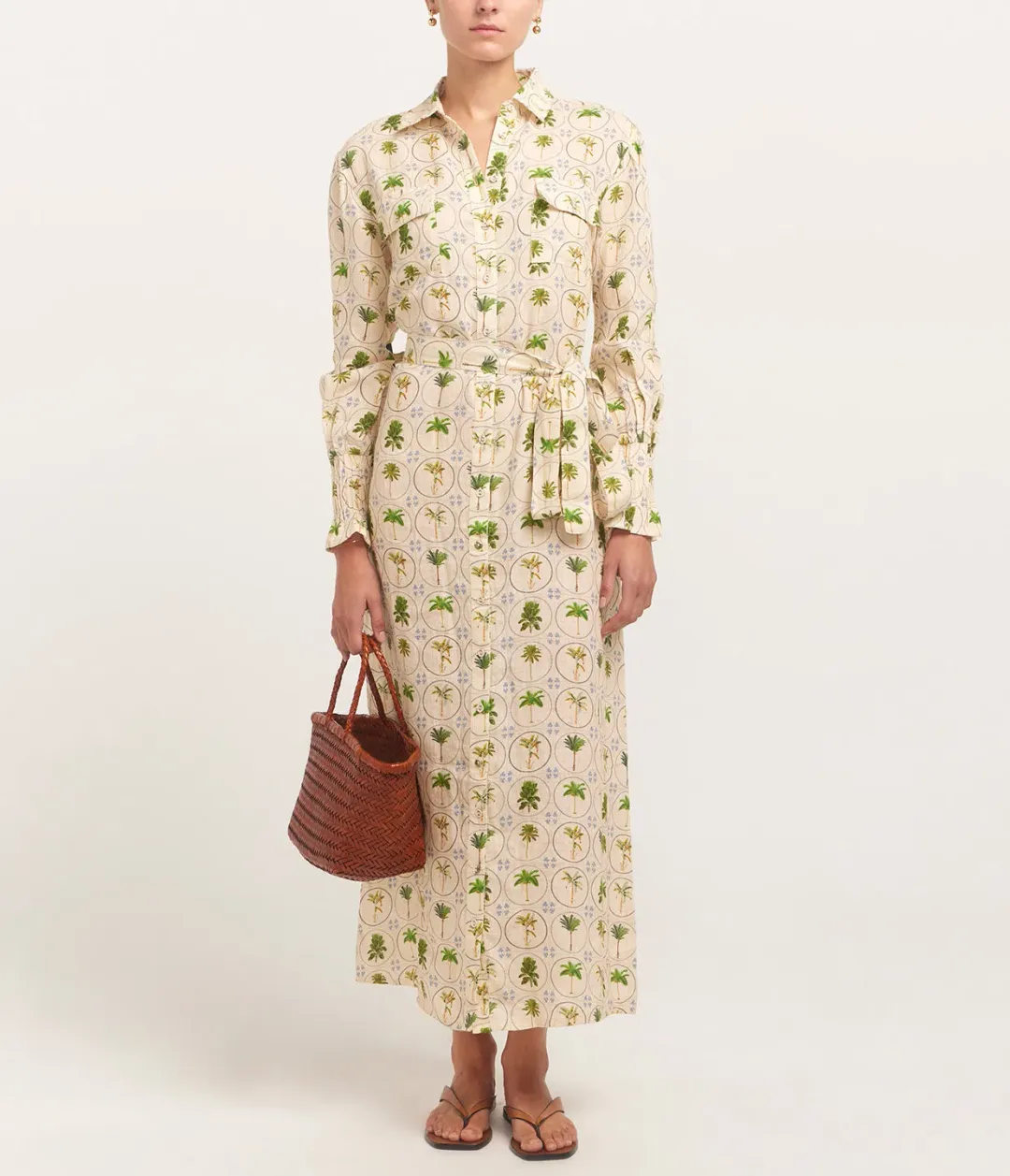 Palm Noosa Marigold Dress Tropical Palm Size 10 for rent on The Volte - main image