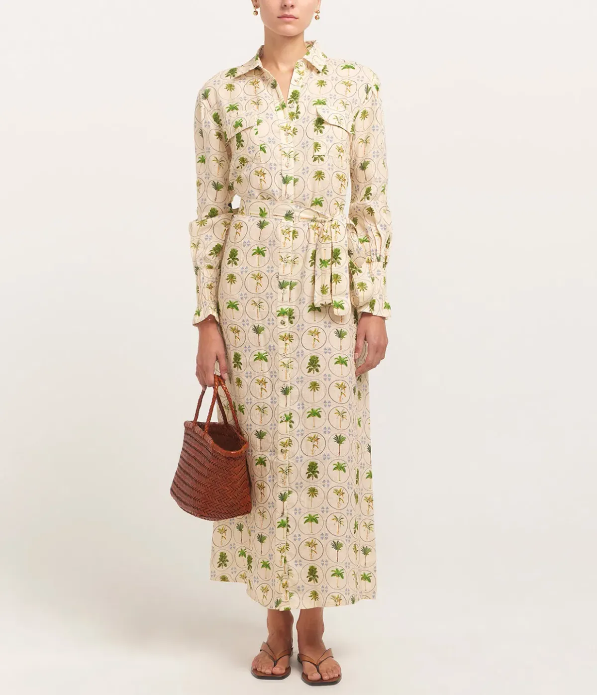 Palm Noosa Marigold Dress Tropical Palm Size 10 for rent on The Volte - main image