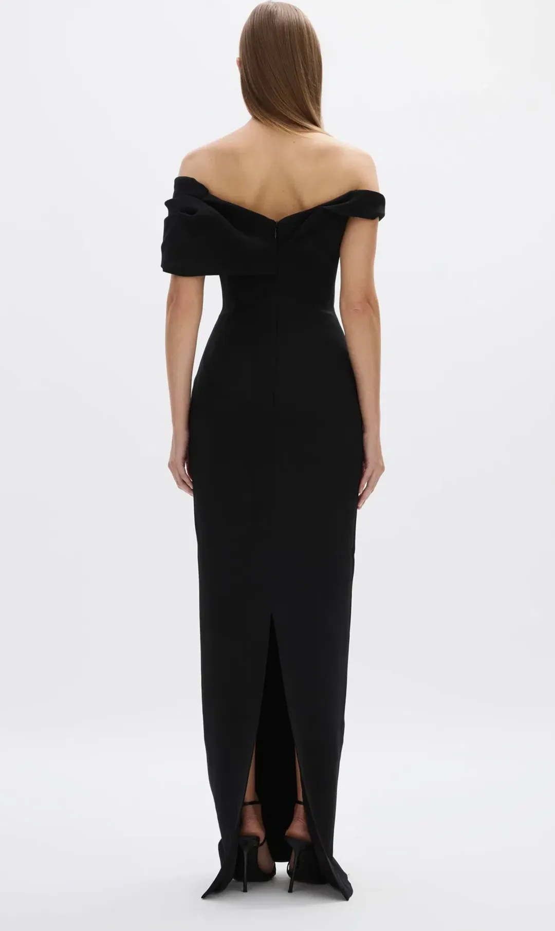 Rachael Gilbert Mattie Full Length Gown Black Size 8 for rent on The Volte - main image