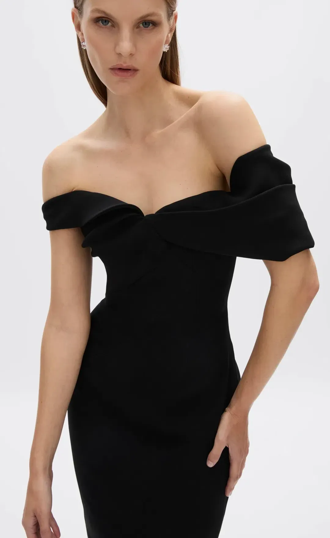 Rachael Gilbert Mattie Full Length Gown Black Size 8 for rent on The Volte - main image