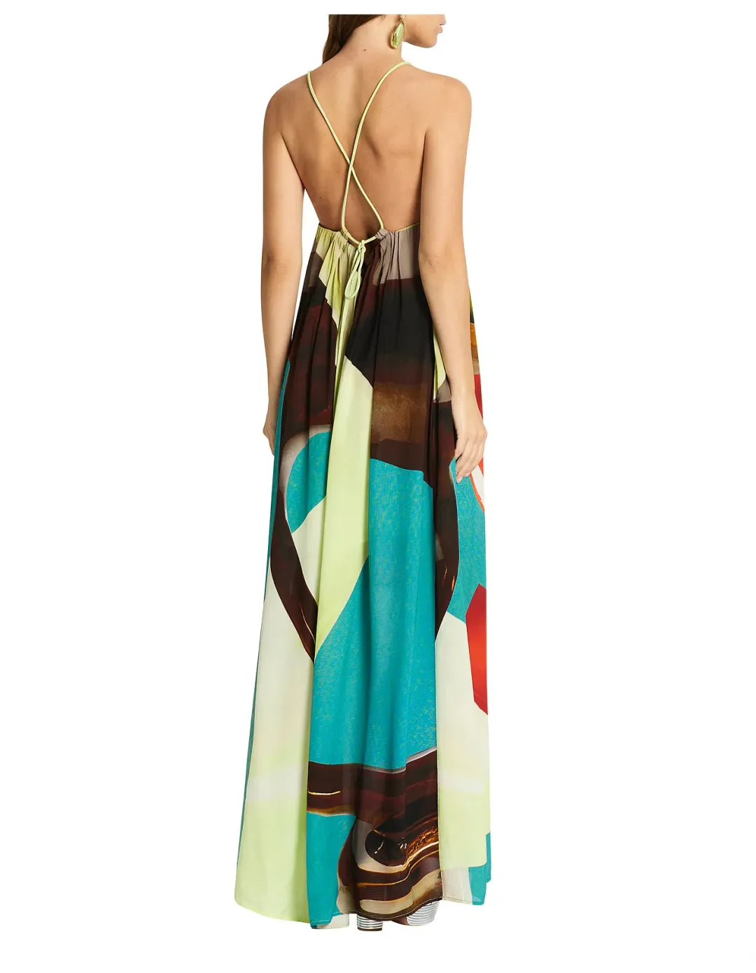 Sass & Bide Dissimulation Maxi Dress Multi Print Size 8 for rent on The Volte - main image