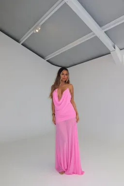 Natalie Rolt Dimity Maxi Gown Candy Pink Size 0 / Size Au 6 for rent on The Volte - image 1