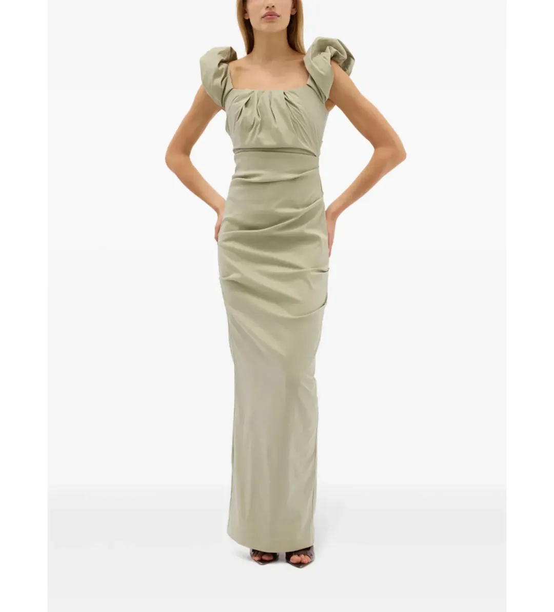 Rachel Gilbert Kalina Gown Sage Size AU 18 for rent on The Volte - main image