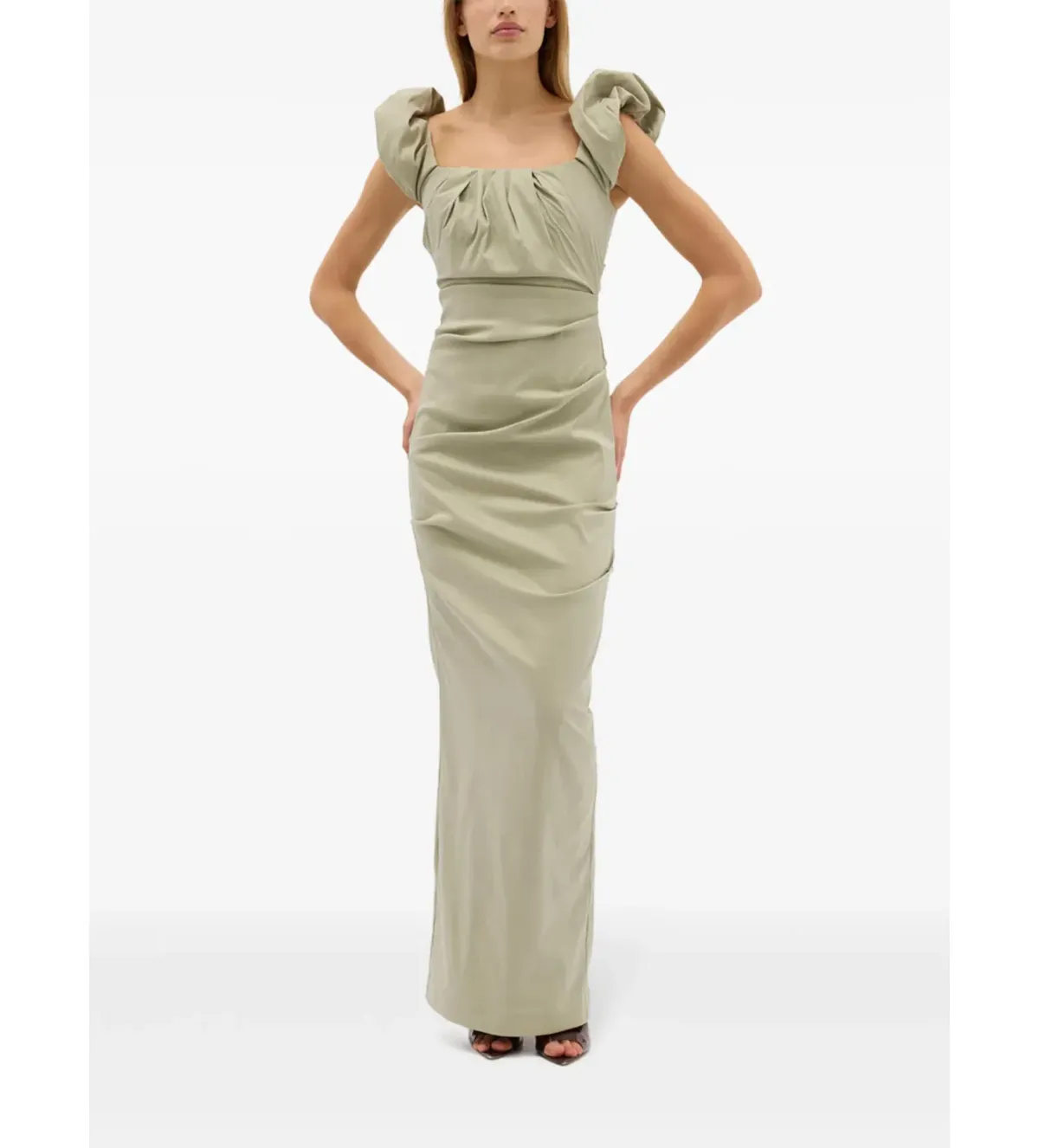 Rachel Gilbert Kalina Gown Sage Size AU 18 for rent on The Volte - main image