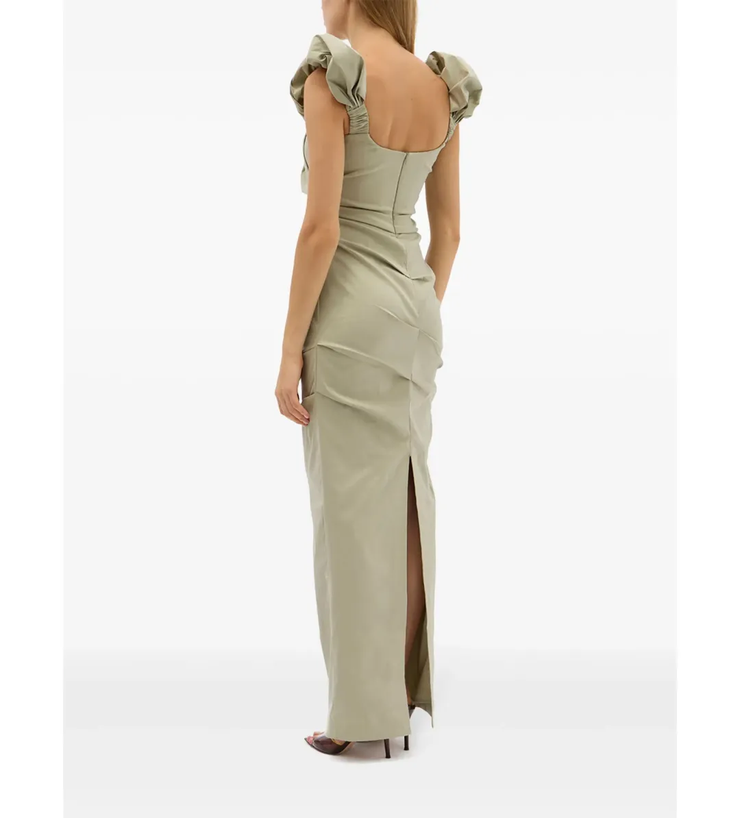 Rachel Gilbert Kalina Gown Sage Size AU 18 for rent on The Volte - main image