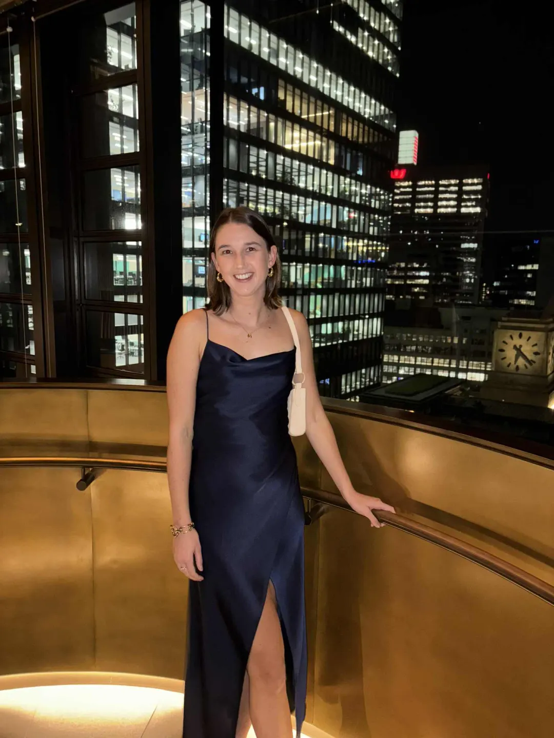 Camilla & Marc Bowery Slip Midi Dress in Navy Size 8 for rent on The Volte - main image