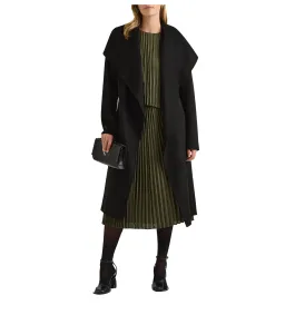 David Lawrence Domenic Double Faced Wool Coat Black Size 12 for rent on The Volte - image 2