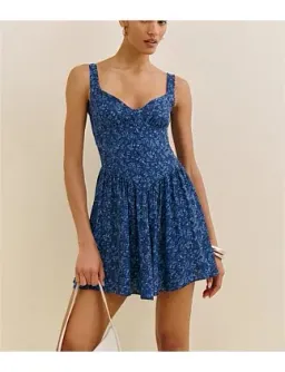 Reformation Wynn Sleeveless Milkmaid Mini Dress Size 10 for rent on The Volte - image 6