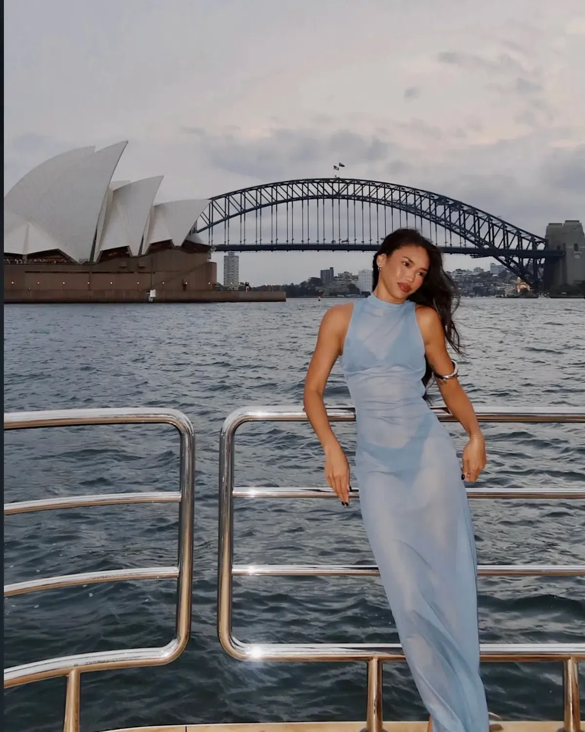 Sir the Label Ruby Open Back Maxi Gown Aqua Blue Size 0 / AU 6 for rent on The Volte - main image