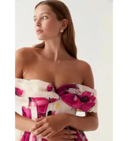 Aje Cordelia Corseted Maxi Dress Falling Florals Size AU 10 for rent on The Volte - image 4