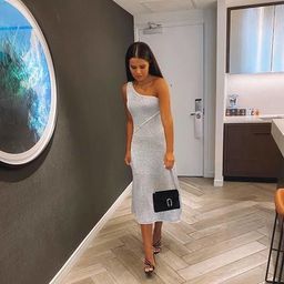 Sass and Bide The Fame Game Midi Dress Silver Size 8 for rent on The Volte - image 2