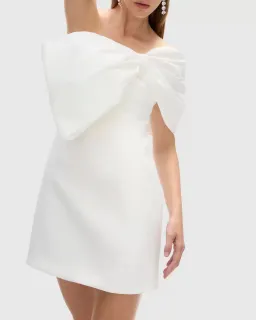 Rachel Gilbert Kace Mini Dress White Size AU 10 for rent on The Volte - image 2