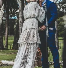 Camilla Tie Front Lace Insert Layer in Memories Of Moree Size M / AU 12 for rent on The Volte - image 9