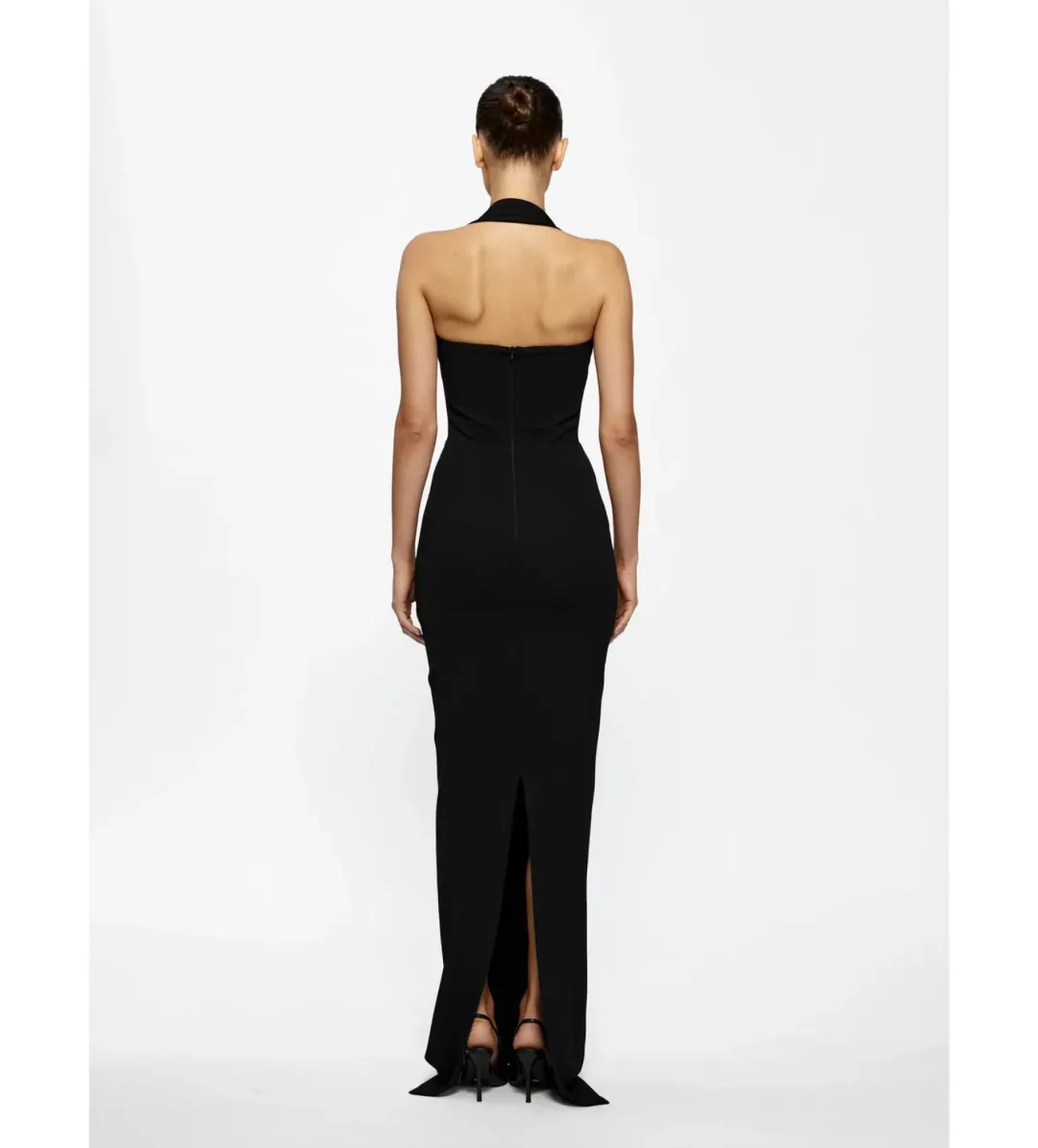 Effie Kats Marian Maxi Gown in Black Size 6 for rent on The Volte - main image