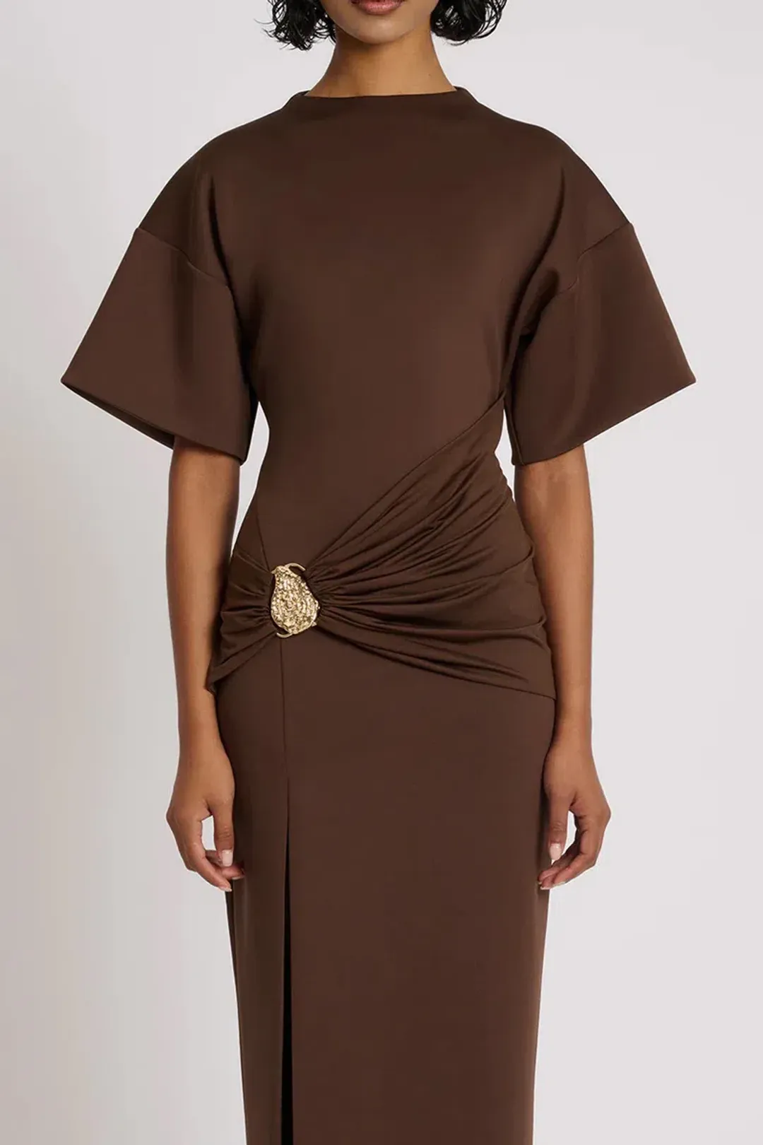 Eliya The Label Aldo Dress Brown Size AU 10 for rent on The Volte - main image
